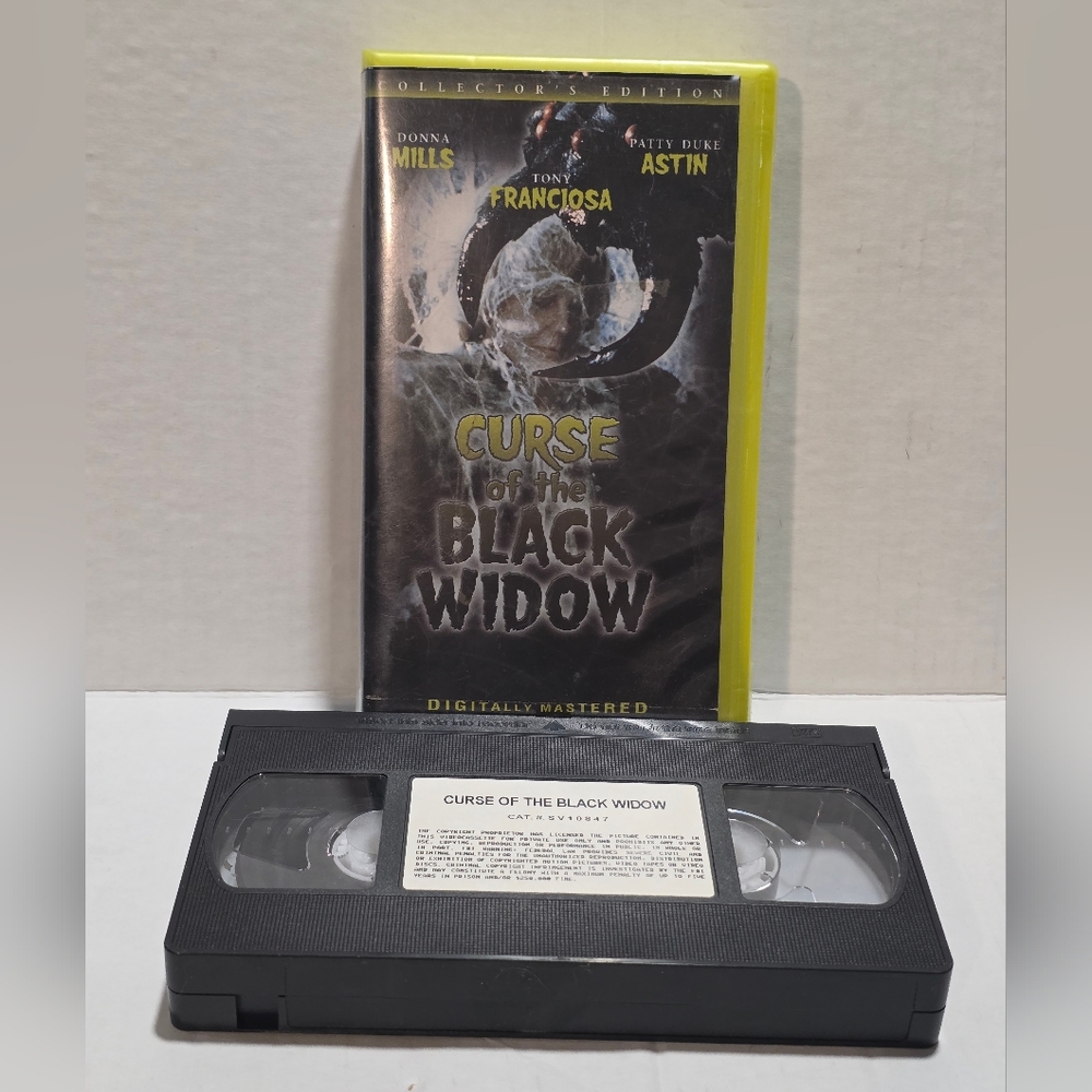 Curse Of The Black Widow VHS Collector's Edition 1999 Horror